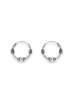 Aro Bali de Plata . Diámetro de 1,5x14mm.