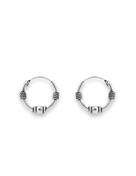 Aro Bali de Plata . Diámetro de 1,5x14mm.