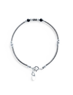 Pulsera semirigida de Plata .