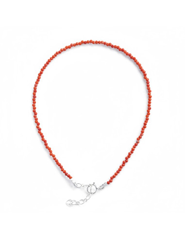 Pulsera de Plata y Coral .