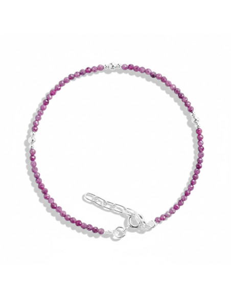 Pulsera de Granate y Plata.