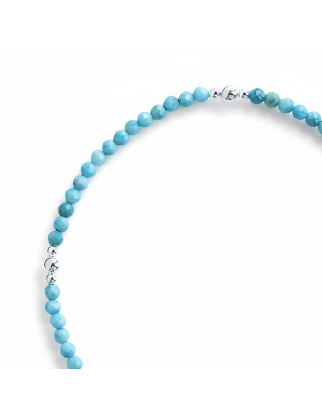Pulsera de Turquesa y Plata .