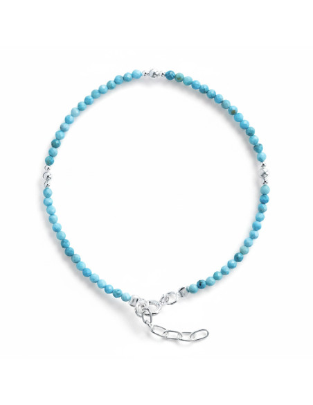 Pulsera de Turquesa y Plata .