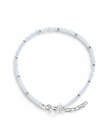 Pulsera de Piedra de Luna y Plata .