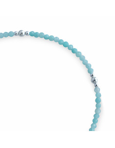 Pulsera de Amazonita y Plata . 2