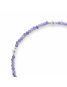 Pulsera de Amatista y Plata .