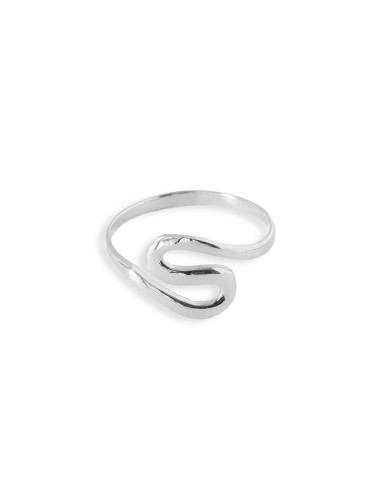 Anillo Doble Onda de Plata .