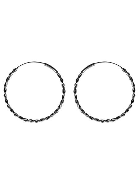 Aro Bali de Plata . Diámetro de 1,5x14mm.