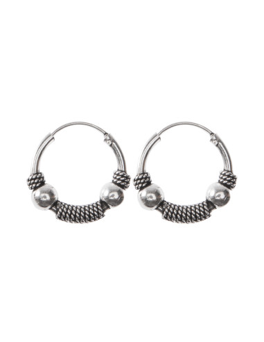 Aro Bali de Plata . Diámetro de 1,8x20mm.