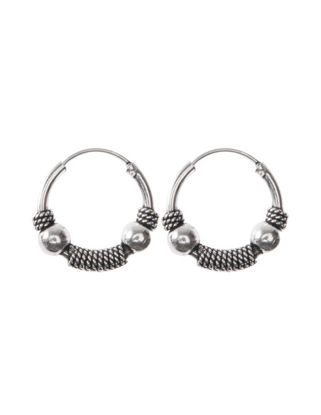 Aro Bali de Plata . Diámetro de 1,8x20mm.