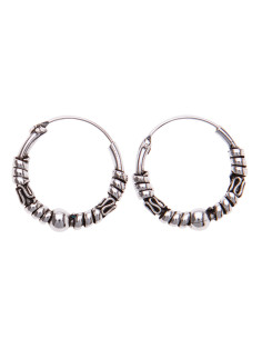 Aro Bali de Plata . Diámetro de 1,5x25mm.