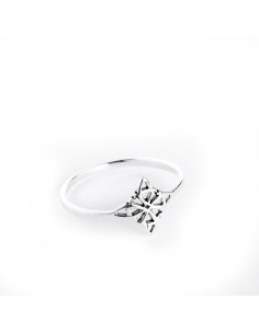 Anillo Nudo de Bruja de Plata .