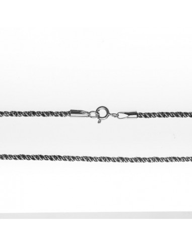 Gargantilla  "Cola de Ratón" de plata...