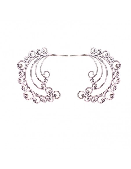 Criolla calada de plata .Tamaño de 38x26mm.