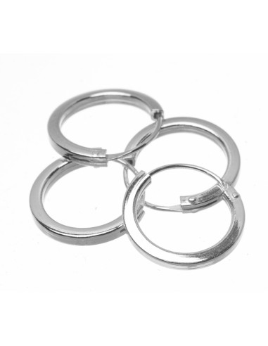 Aro de plata liso de sección cuadrada .2mm. de...