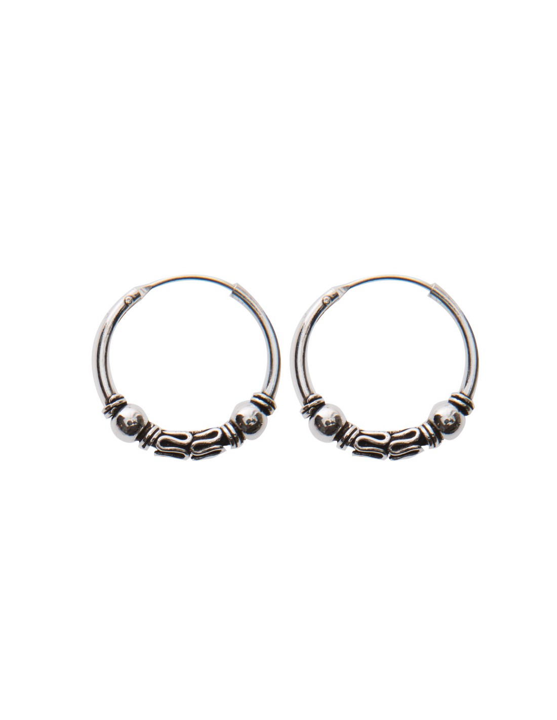 Comprar aros bali de plata di metro de 1 5x25mm hohoki plata