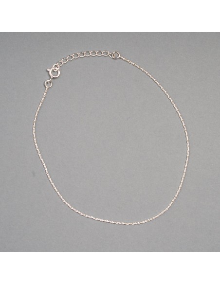 Tobillera de plata .