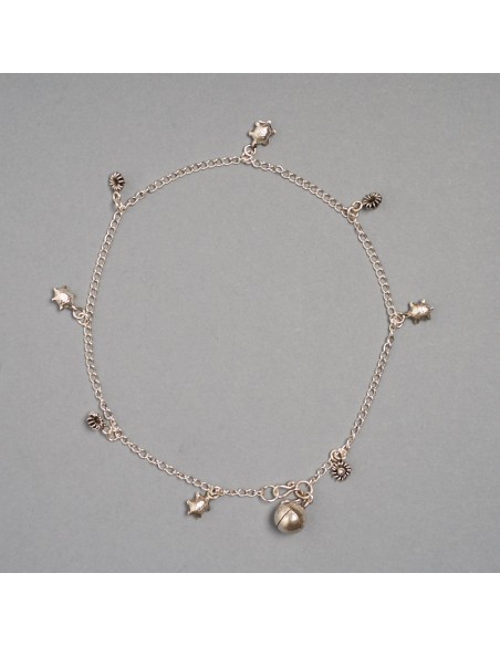 Tobillera de plata "Tortuga"