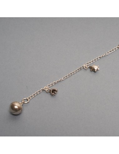 Tobillera de plata "Tortuga"