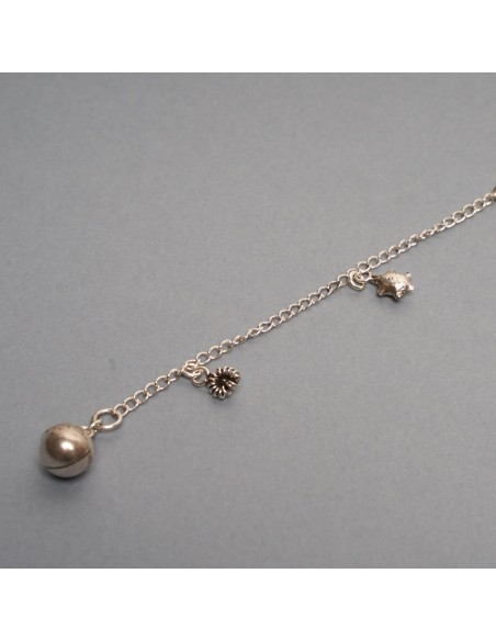 Tobillera de plata "Tortuga"