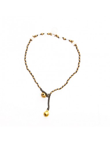 Tobilleras de bronce y piedras .