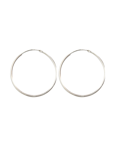 Aros lisos de plata .1,5mm. de grossor .