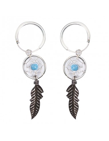 Aro de plata lisa con atrapaueños .