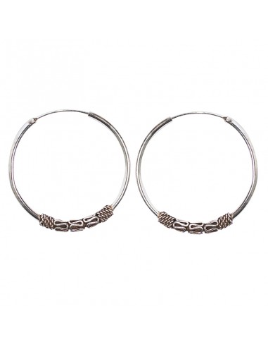 Aro Bali de plata . Diámetro de 1,5x20mm.