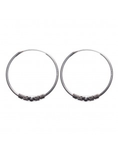 Aro Bali de plata . Diámetro de 1,5x14mm.