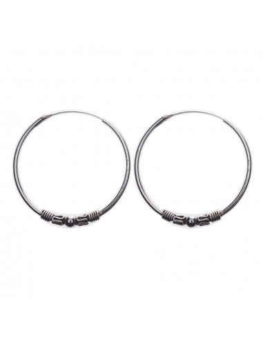 Aro Bali de plata . Diámetro de 1,5x14mm.