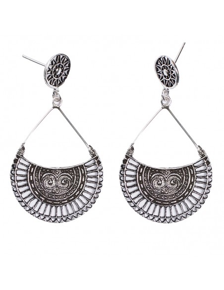 Pendiente filigrana de plata .