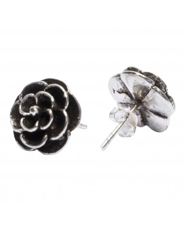Pendiente "Rosa" de plata .