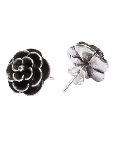 Pendiente "Rosa" de plata .