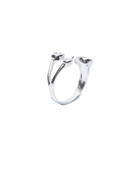 Anillo "4 Círculos" de plata .